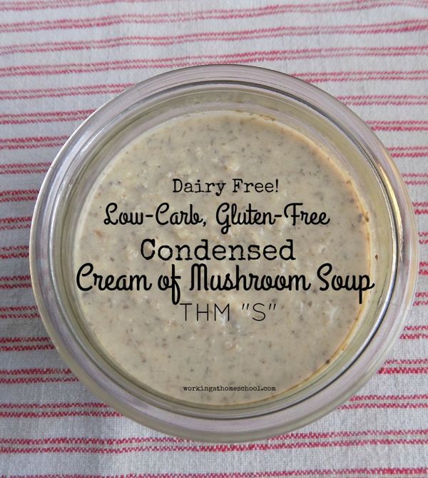 Healthy Condensed Cream of Mushroom Soup