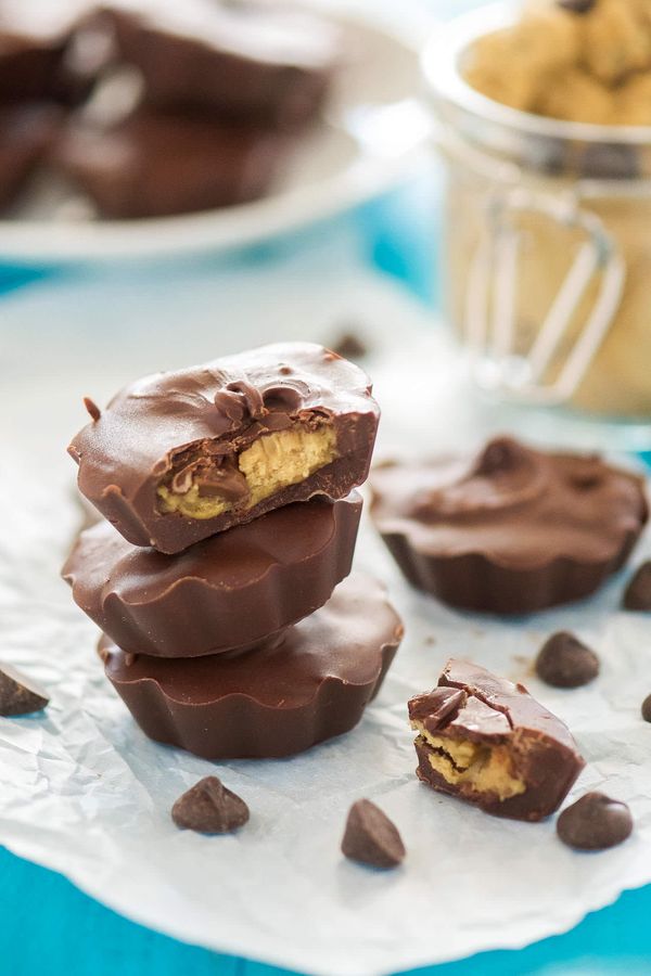 Healthy Cookie Dough Peanut Butter Cups