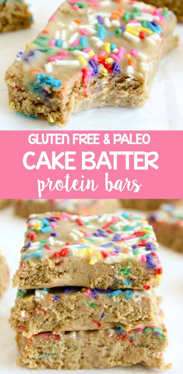 Healthy Funfetti Protein Bars