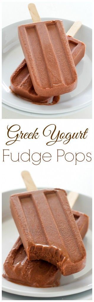 Healthy Greek Yogurt Chocolate Fudge Pops