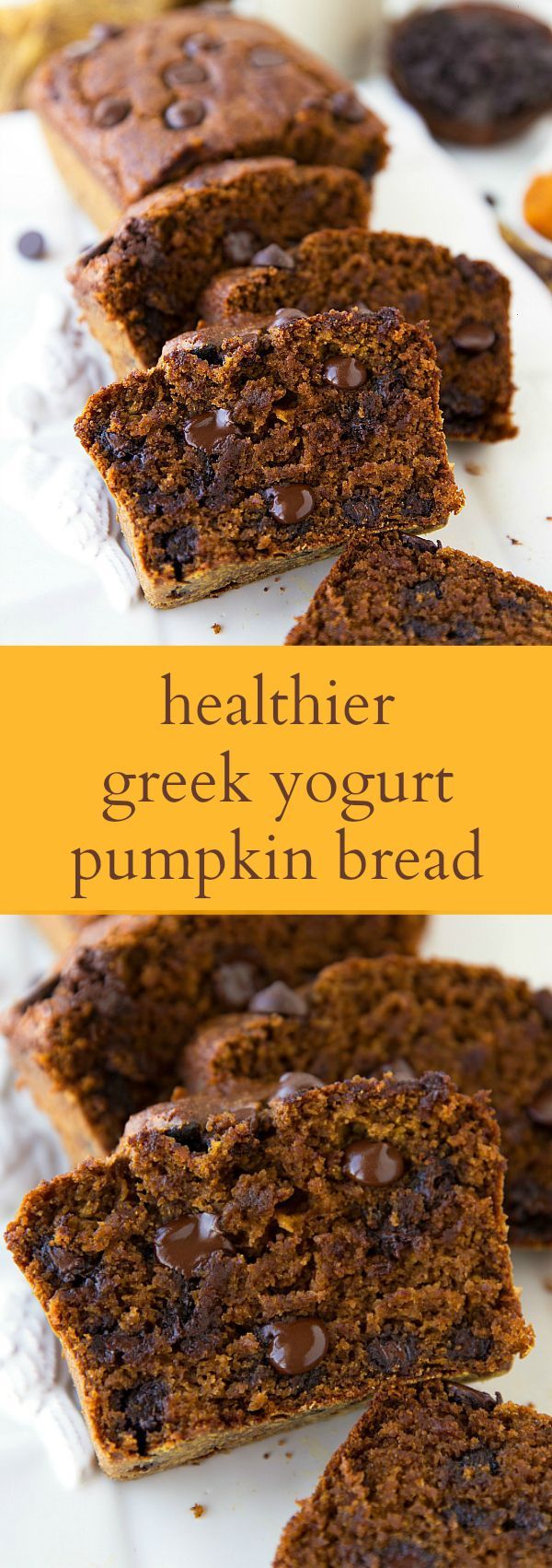 Healthy Greek Yogurt Pumpkin Bread