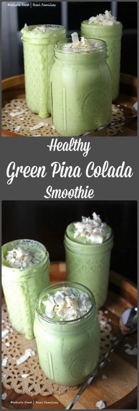 Healthy Green Pina Colada Smoothie