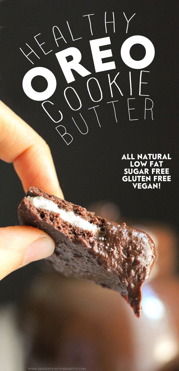 Healthy Homemade Oreo Cookie Butter