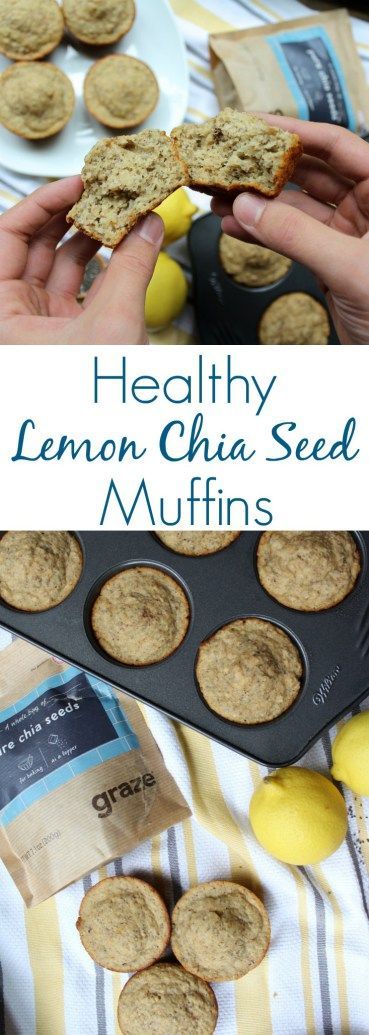 Healthy Lemon Chia Seed Muffins