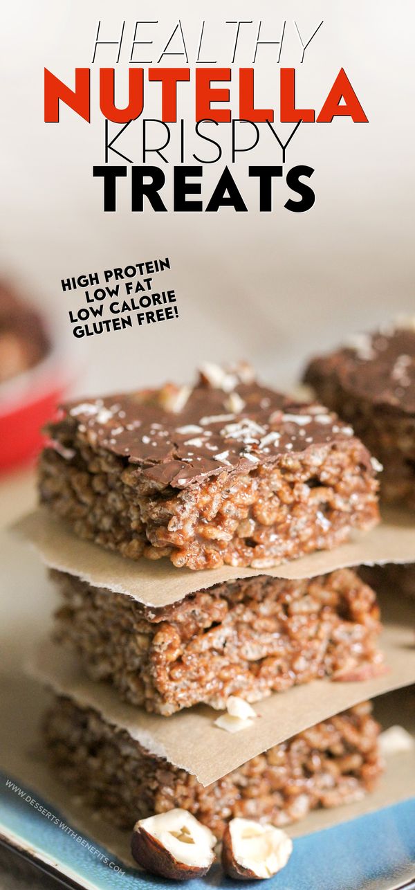 Healthy Nutella Krispy Treats