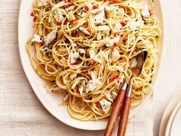 Healthy Pasta with Spicy Crab