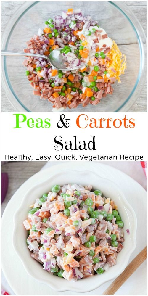 Healthy Peas & Carrots Salad