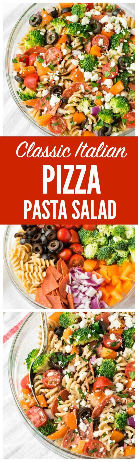 Healthy Pepperoni Pasta Salad