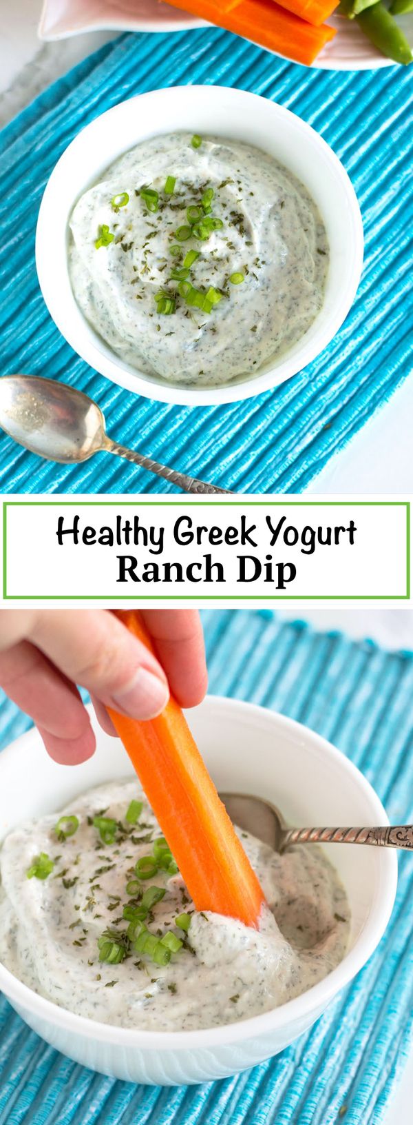 Healthy Ranch Dip with Greek Yogurt for Veggies