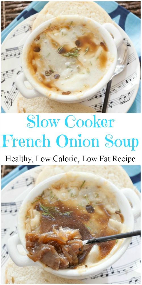 Healthy Slow Cooker French Onion Soup