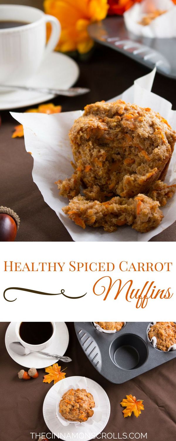 Healthy Spiced Carrot Muffins