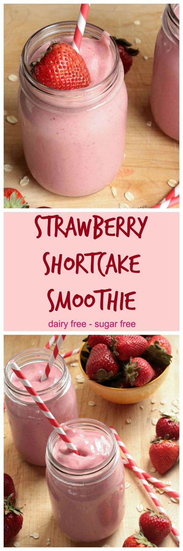 Healthy Strawberry Shortcake Smoothie