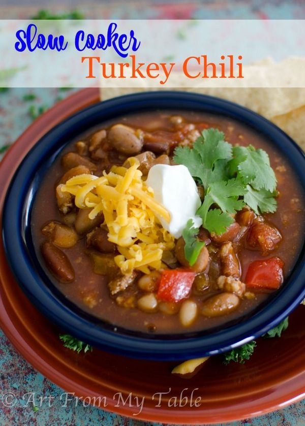 Healthy Turkey Chili (Slow Cooker