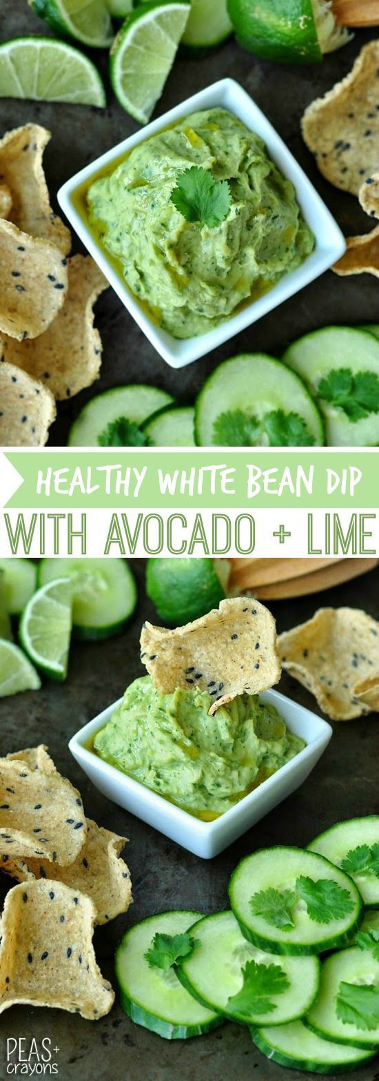 Healthy White Bean Dip with Avocado and Cilantro