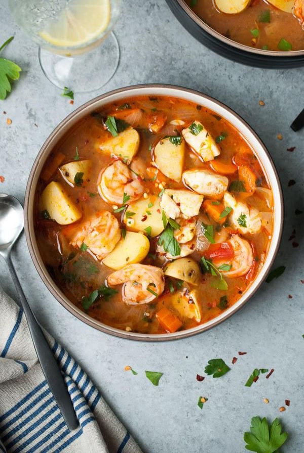 Hearty Potato and Seafood Stew