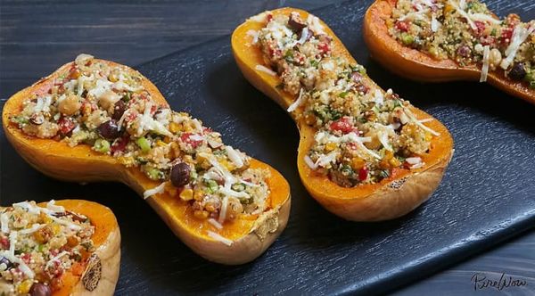 Hearty Stuffed Butternut Squash