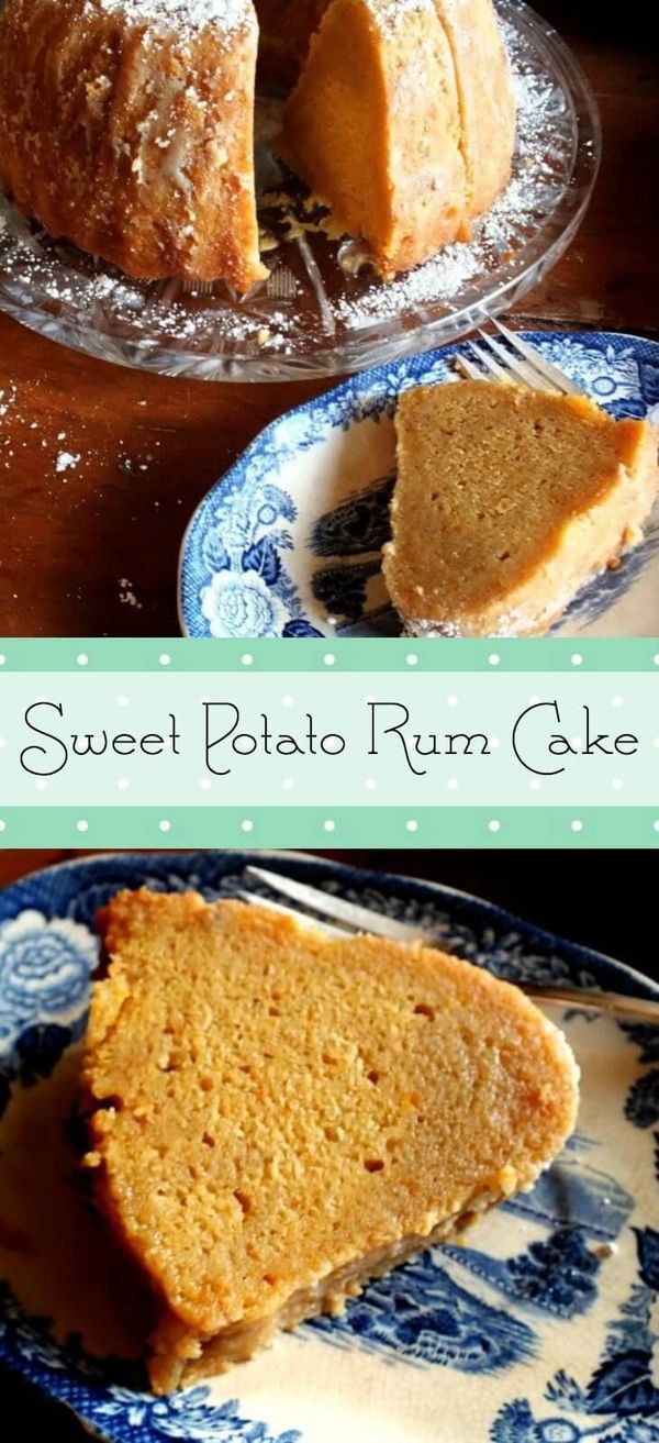 Heirloom Sweet Potato Rum Cake