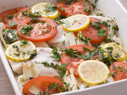 Herb-baked Swordfish