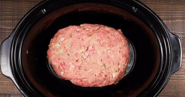 Herb Slow Cooker Beef Meatloaf