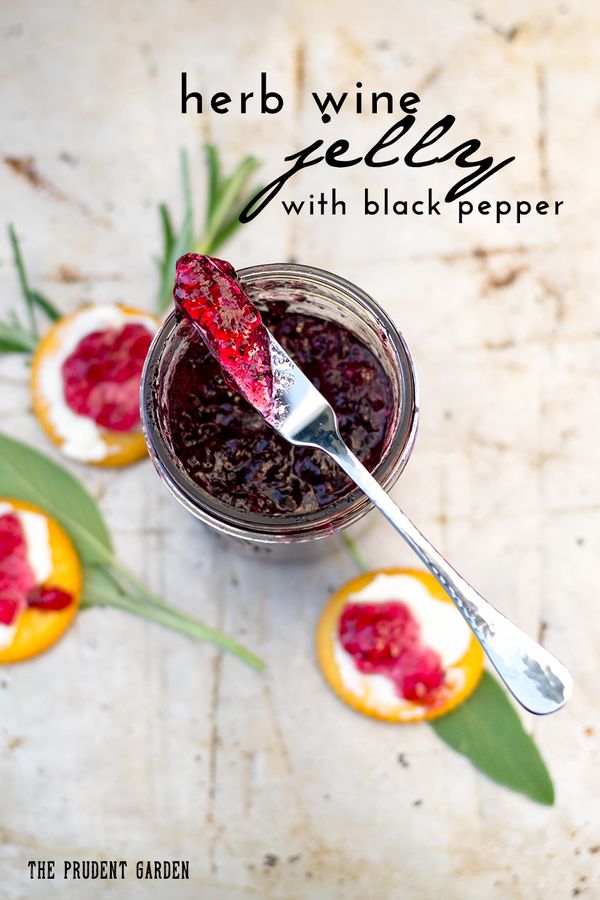 Herb Wine Jelly with Black Pepper