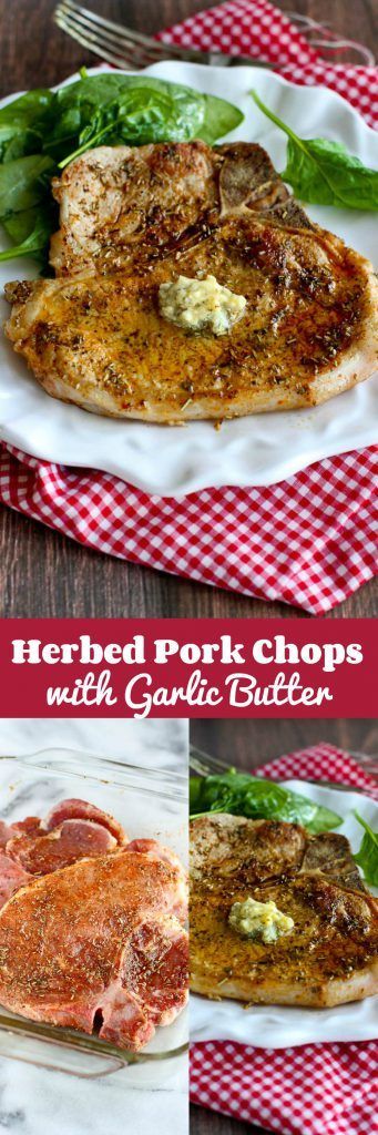 Herbed Pork Chops with Garlic Butter