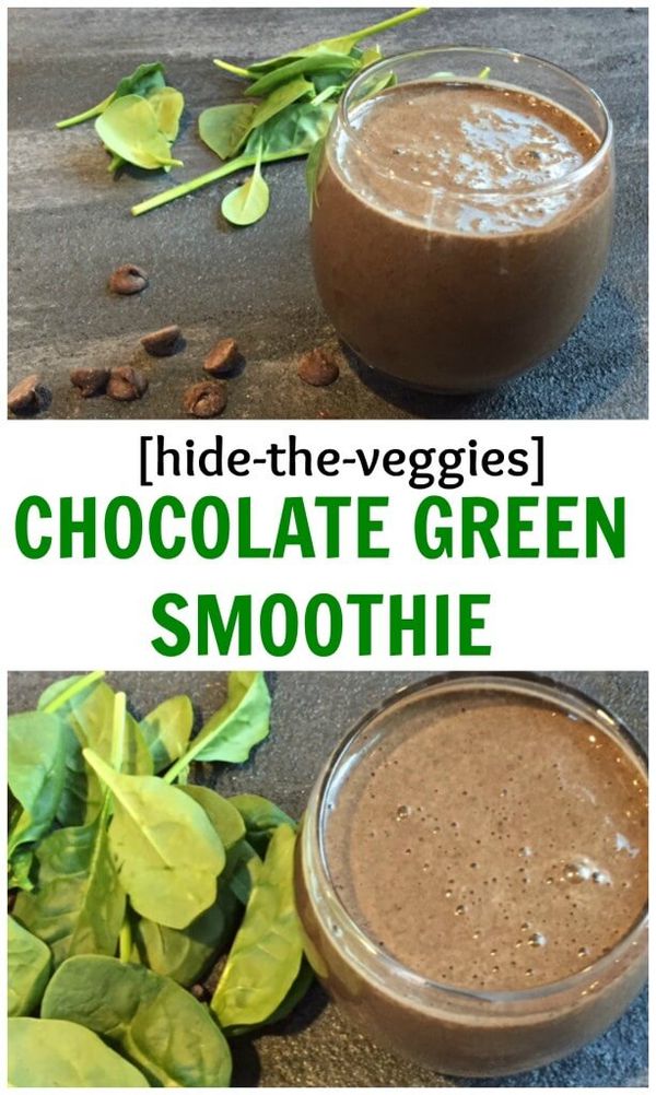 Hide-The-Veggies Chocolate Spinach Smoothie