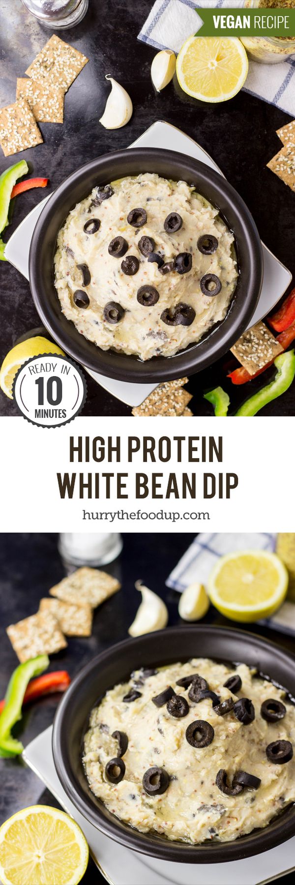 High Protein White Bean Dip (10 Minutes, Vegan