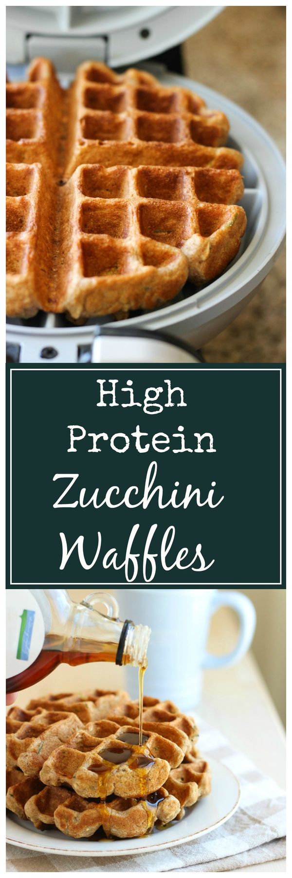 High Protein Zucchini Waffles