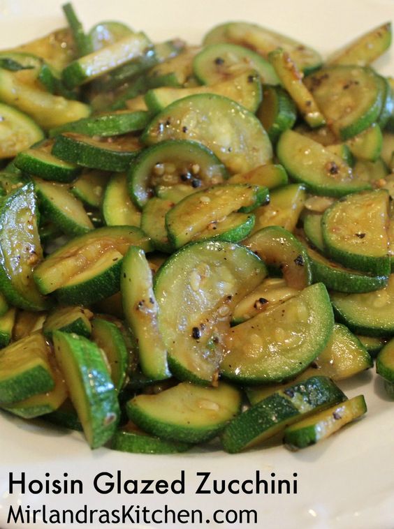 Hoisin Glazed Zucchini