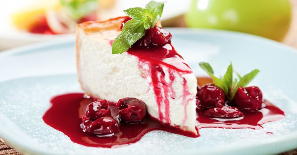 Holiday Cheery Cheescake, sugar free with Truvia & Splenda