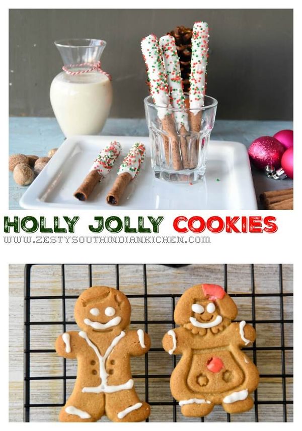 Holiday cookies and Eggnog cheesecake dip