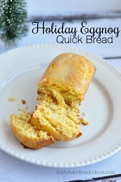 Holiday Eggnog Quick Bread