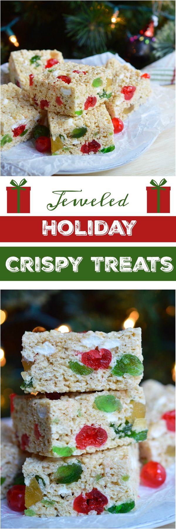 Holiday Jeweled Krispy Treats