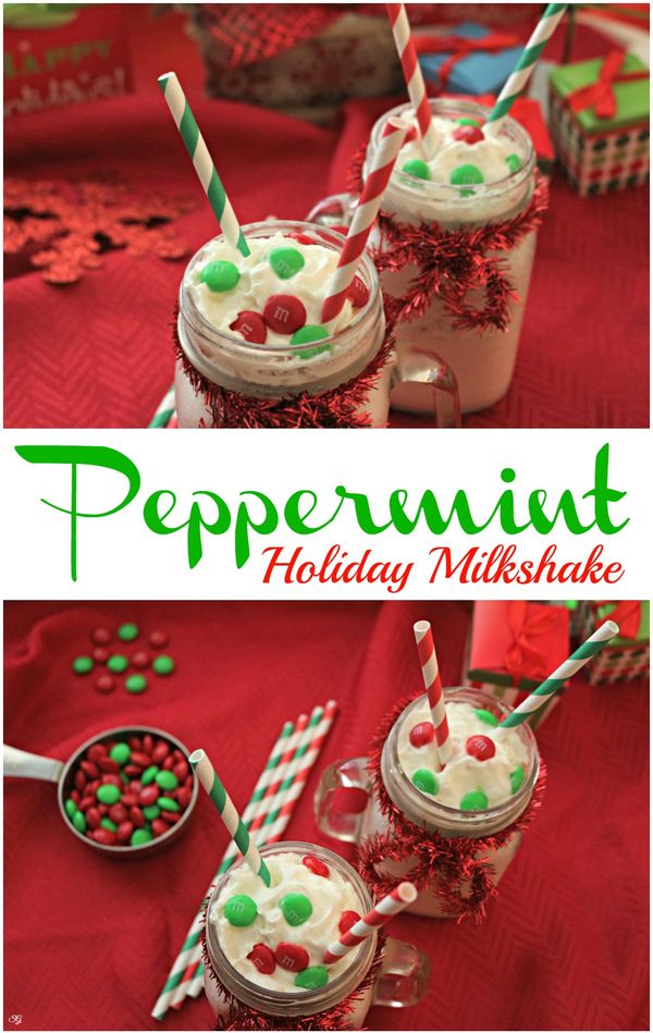 Holiday Peppermint Milkshake