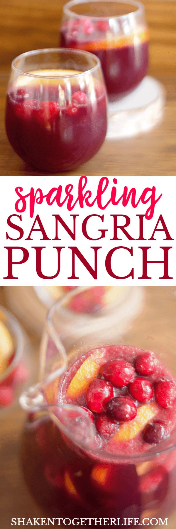 Holiday Sparkling Sangria Punch