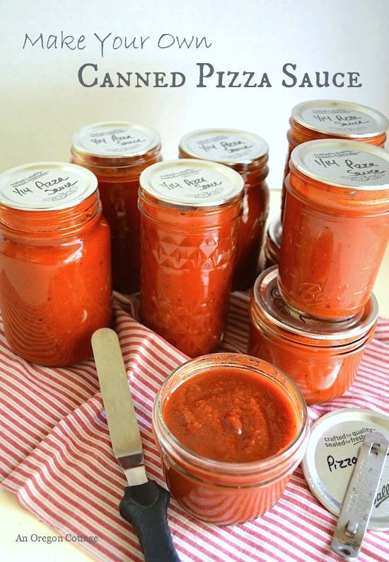 Home Canned Pizza Sauce (from Fresh or Frozen Tomatoes