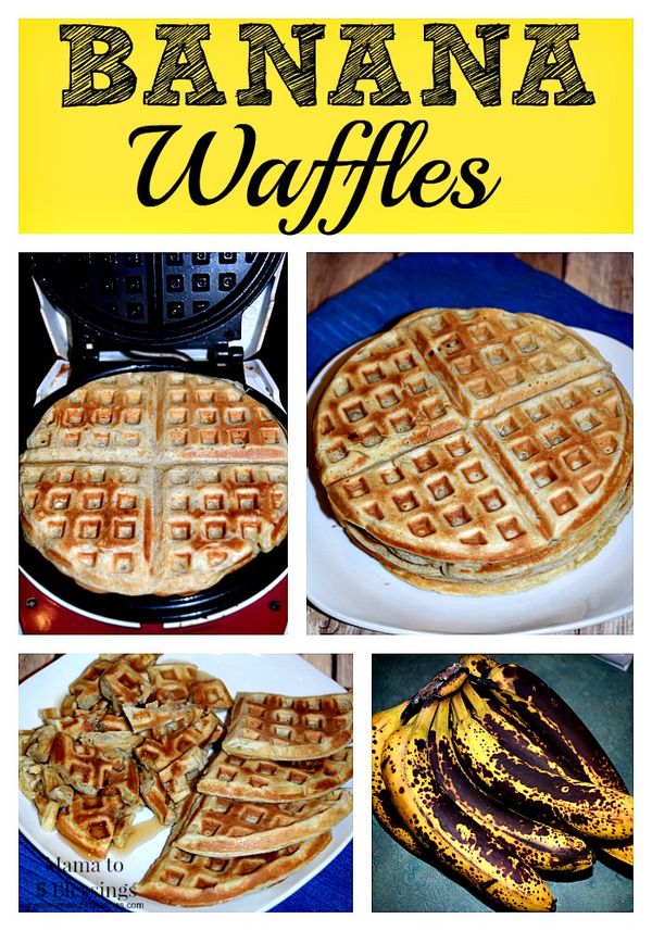 Homemade Banana Waffles