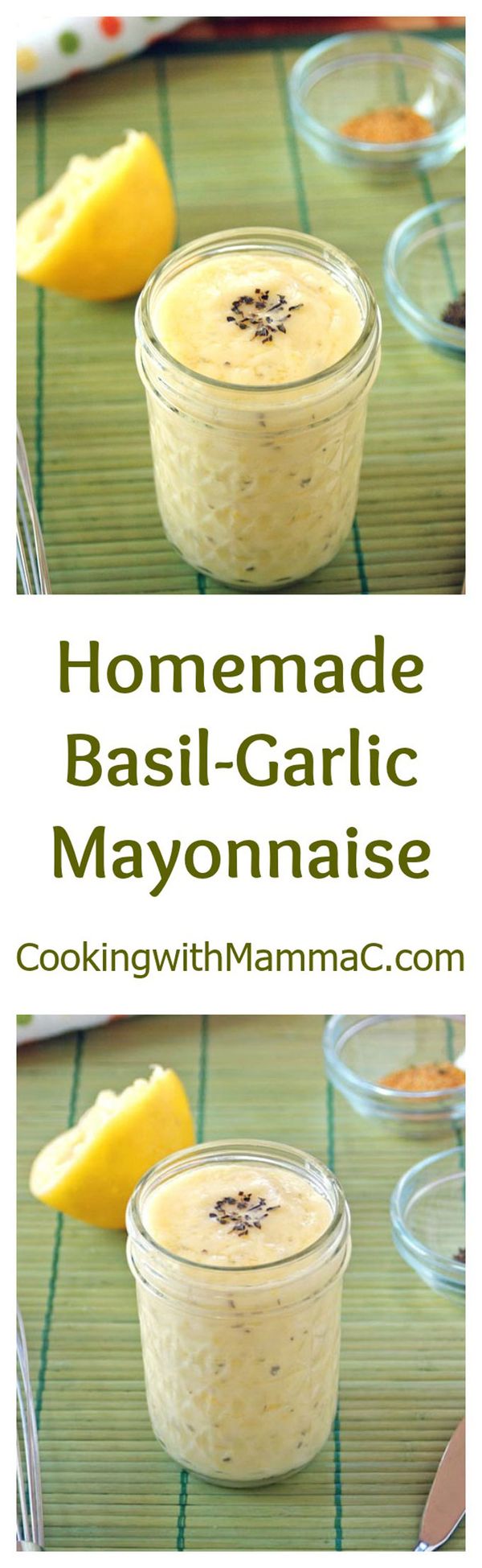 Homemade Basil-Garlic Mayonnaise