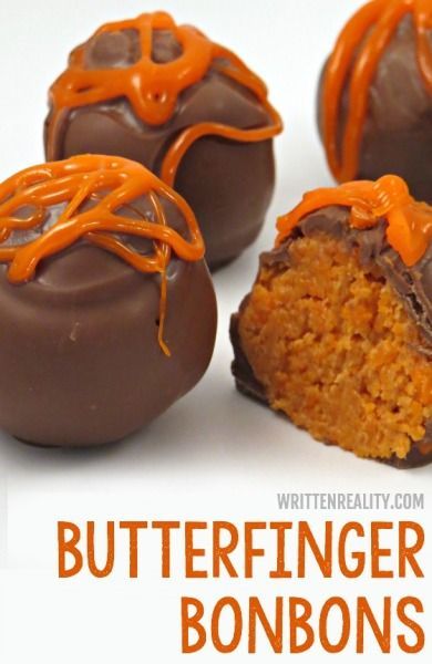 Homemade Butterfinger Bonbons