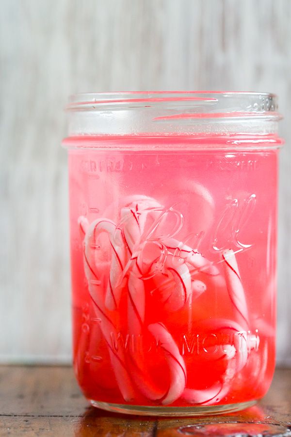 Homemade Candy Cane Vodka