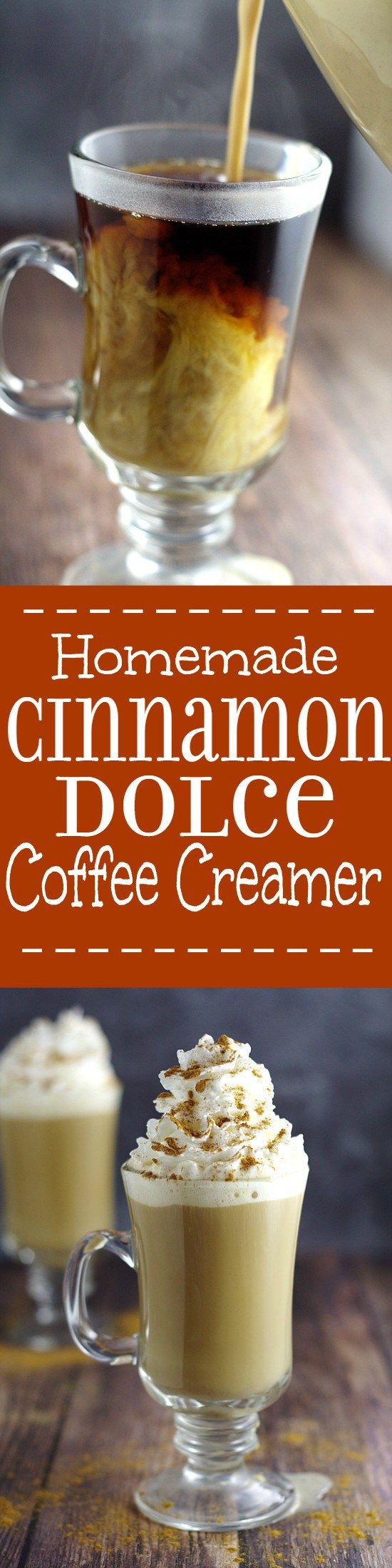 Homemade Cinnamon Dolce Coffee Creamer