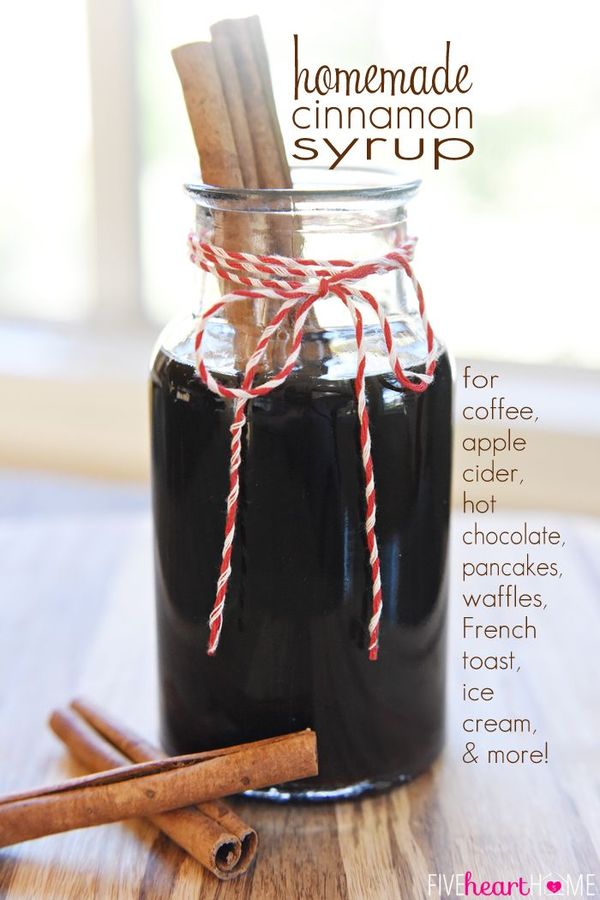 Homemade Cinnamon Syrup (for Coffee, Cider, Pancakes, Ice Cream & More!