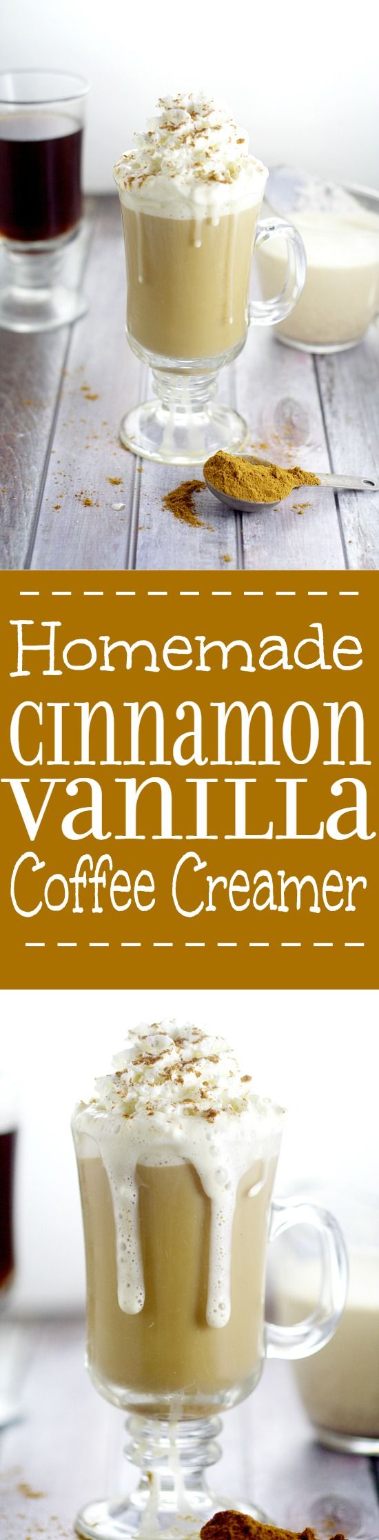 Homemade Cinnamon Vanilla Coffee Creamer