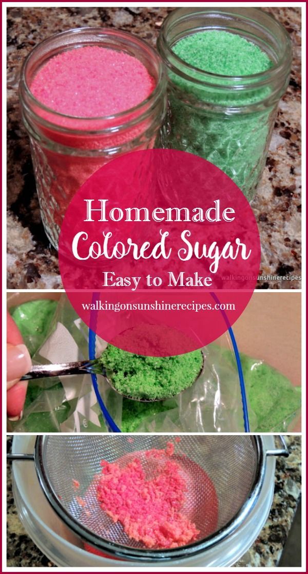 Homemade Colored Sugar