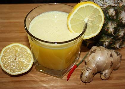 Homemade Cough Syrup with Pineapple