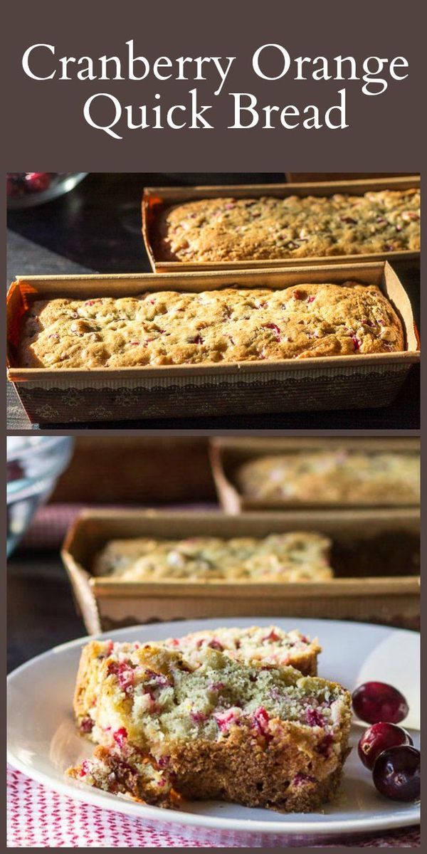 Homemade Cranberry Orange Bread