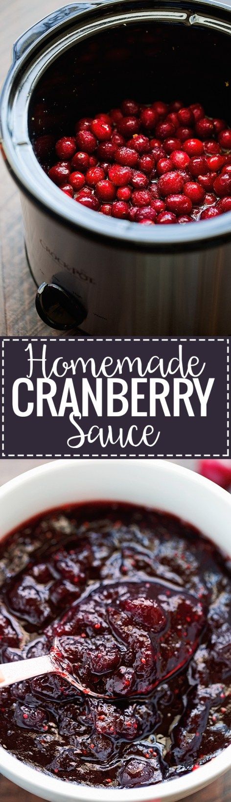 Homemade Cranberry Sauce (Slow Cooker + Tidbits of Life