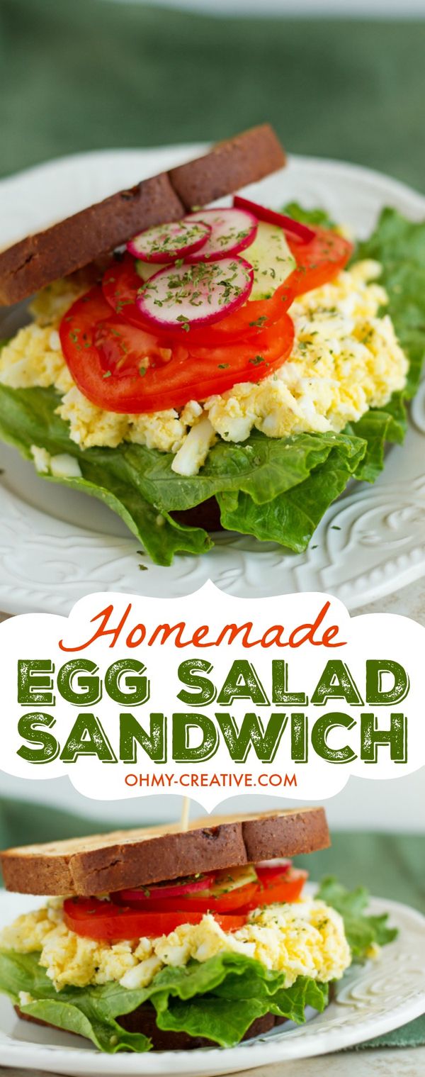 Homemade Egg Salad Sandwich