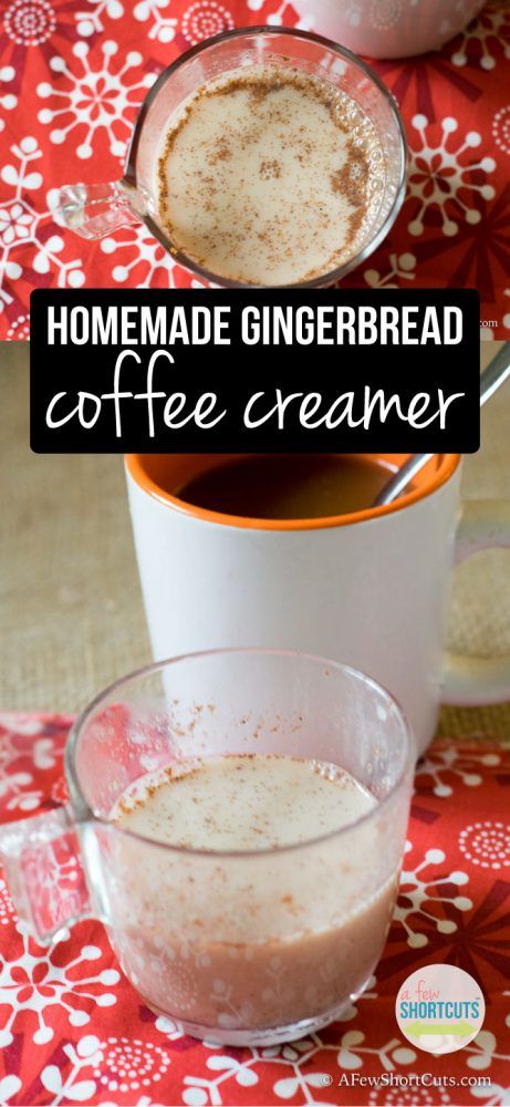 Homemade Gingerbread Coffee Creamer