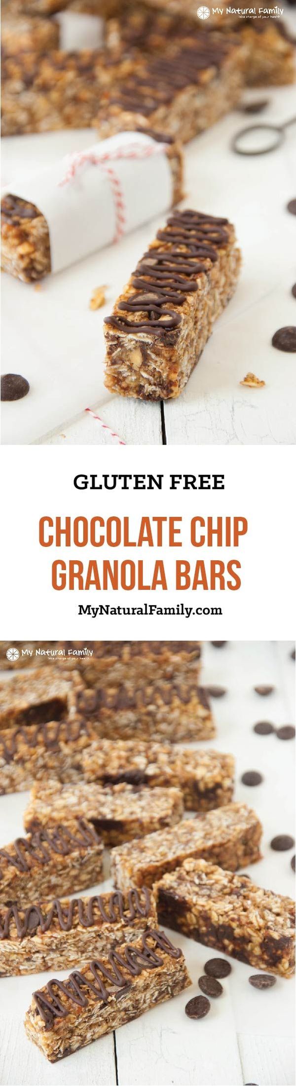 Homemade Gluten Free Granola Bars Recipe (Almond Butter Chocolate Chip